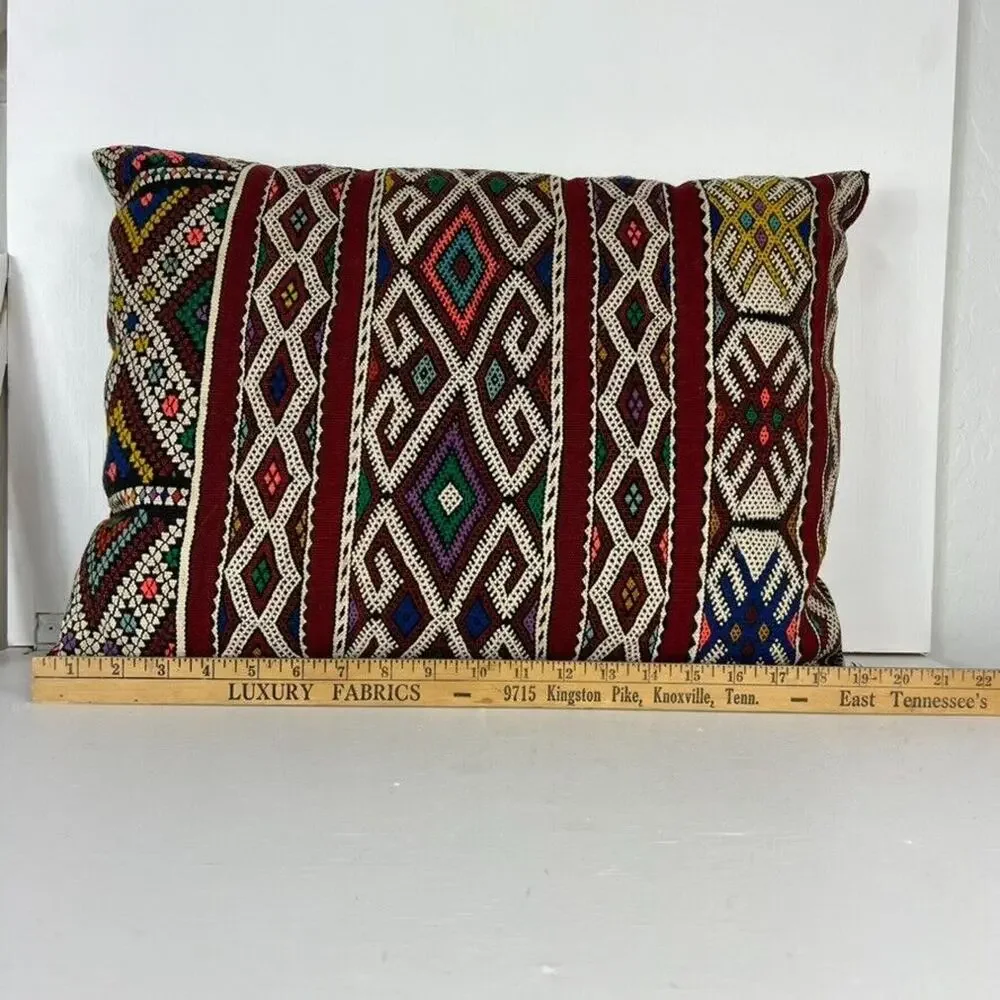 Pillow Large Moroccan Vintage Kilim Cushion 12